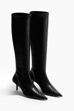 Botas calcet?n de piel con tac?n - H&m фото 7