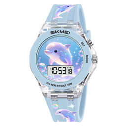 Детские наручные часы электронные Skmei 2646dolphin