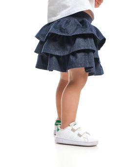 Юбка на резинке с воланами UD 1432 синий - Mini maxi фото 3