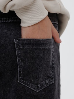 Джинсы-трубы утеплённые для девочек - Синий мир фото 14