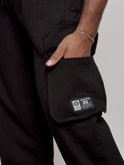 спортивные брюки 95%хлопок 5% эластан (двухслойная нить),Турция, черного цвета - Mtforce фото 14