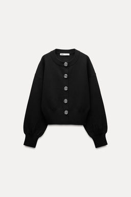 KNIT CARDIGAN WITH LARGE BUTTONS - Zara фото 4