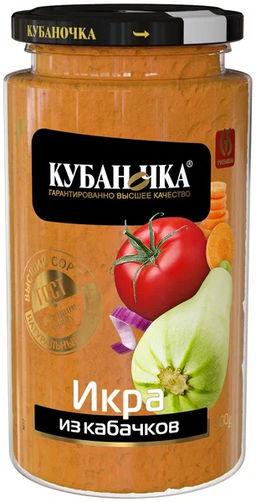 Икра кабачковая ст/б 500г  Кубаночка, , шт