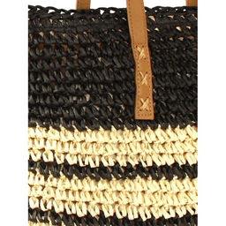 Сумка пляжная текстиль SNX-038, 1отд, беж/черный 265629 - Adelia фото 4