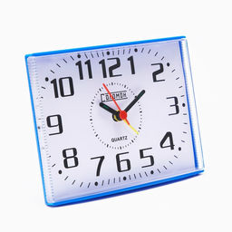 Часы настольные будильник "Соломон", 14 х 10 см, синий