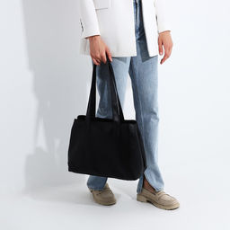 Сумка-мешок на молнии цвет чёрный - Simaland фото 6