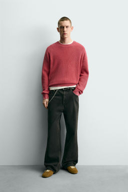WASHED RIBBED TEXTURE JUMPER - Zara фото 9