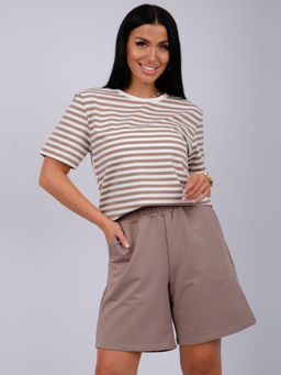 Костюм "Океан" бежевый, трикотаж