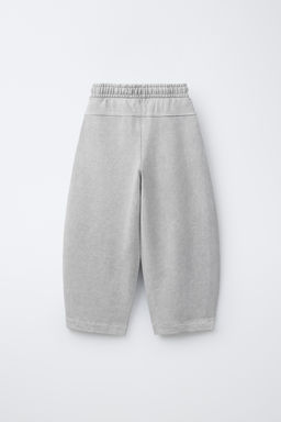 BARREL PLUSH TROUSERS WITH SLOGAN - Zara фото 7