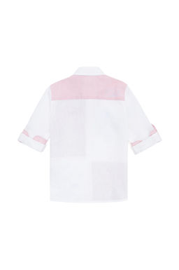 Пудровая рубашка для мальчиков с длинным рукавом - U.s. polo assn фото 3