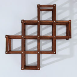 Подставка для бутылок Доляна «Бордо», коричневая