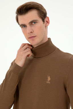 Мужской базовый свитер хаки меланжевого цвета Неожиданная скидка в корзине - U.s. polo assn фото 2