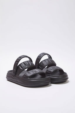 Trendyol Shoes Siyah Cift Bantl? Hafif Taban Kad?n Eva Sandalet Terlik TAKSS25SD00032 - Trendyolmilla фото 4