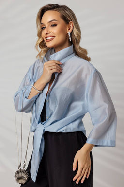 Блузка 4438/05/Голубой - Rise фото 2
