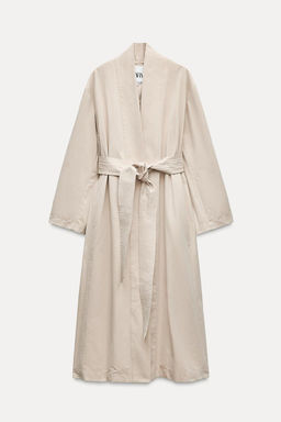 ZW COLLECTION KIMONO TRENCH COAT - Zara фото 7