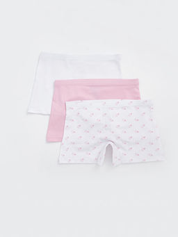 Bask?l? K?z ?ocuk Boxer 3l?