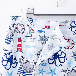 Полотенце банное Этель Капитан килт 75х144 см, вафля 200г/м2, 100% хл  фото 4