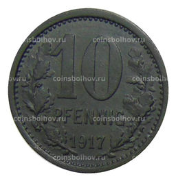 Монета 10 пфеннигов 1917 года Германия  Нотгельд Изерлон