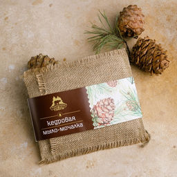 Мыло-мочалка "Кедровая", 130 гр