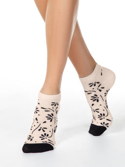 Цена за 2 пары Носки короткие Conte Elegant, персик