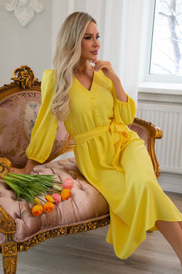 Платье Open Style 6691 желтый