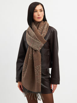 в составе ШЕРСТЬ и КАШЕМИР Большой, мягкий, теплый однотонный двусторонний палантин. - Tantino фото 13