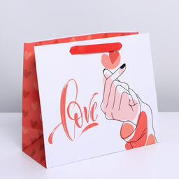 Пакет ламинированный Люблю, ML 23 27 11,5 см