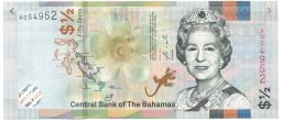 Банкнота 1/2 доллара (50 центов) 2019 года Багамские Острова