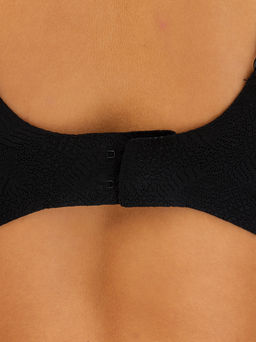 Бюстгальтер бесшовный бескаркасный кружевной Lingeamo черный ВТ-03 (7)  фото 5