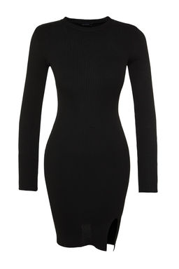 TRENDYOLMILLA Lacivert Mini Triko Y?rtmacl? Vucuda Oturan Elbise TWOAW23EL01416  фото 22