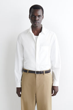 CAMISA SLIM FIT DE ALGOD?N PIMA CON BOLSILLO - H&m фото 2