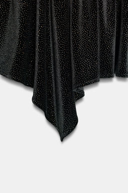 SPARKLY VELVET MINI DRESS - Zara фото 12