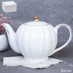 Чайник заварочный 800 мл костяной фарфор / FY23005 /уп 24/