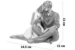 Статуэтка 14,5*11*11 см Пара, серебро - Elan gallery фото 2