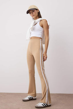 Vizon Dalg?c/Scuba Kumas Serit Detayl? Ispanyol Paca Yoga Orme Spor Tayt THMAW26TY00014