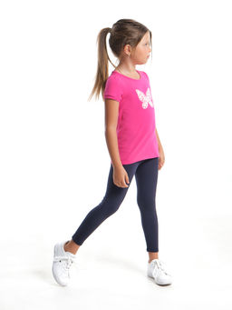 Комплект для девочки с лосинами UD 1728/22-7508 малина - Mini maxi фото 3