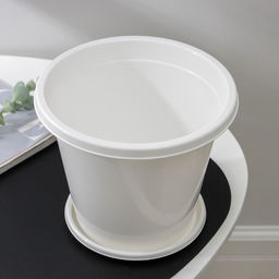 Цена за 2 шт. Горшок для цветов с поддоном «Альтернатива. Эконом», 3 л, пластиковый, белый