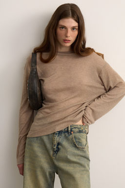 Лонгслив из трикотажа прямого силуэта - Mollis фото 3