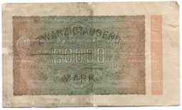 Банкнота 20000 марок 1923 года Германия