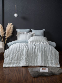 Stripe Muslin lace (голубое серебро) комплект