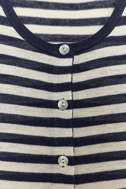 STRIPED KNIT CARDIGAN - Zara фото 6