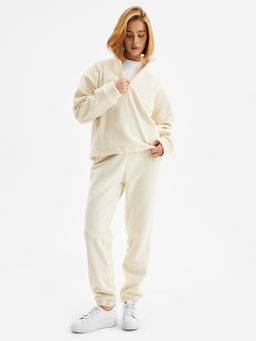 Костюм женский (анорак, брюки) MINAKU: Fleece Soft, размер 42, бежевый