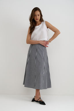 Юбка SKRT2534_BW Checkers/Черный, белый