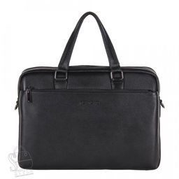 Портфель мужской кожаный 66275H black Heanbag - S-style фото 3
