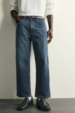 JEANS LOOSE CROPPED FIT / Azul - Zara фото 5