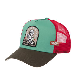 Бейсболка COASTAL арт. HFT Pray for Waves (бирюзовый / коричневый)