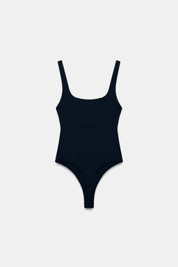 BODY EL?STICO ESCOTE CUADRADO / Azul