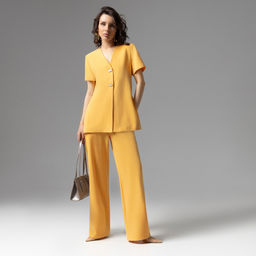 Брючный костюм с разрезами, На шаг впереди моды (яркий) - Charutti фото 7