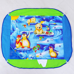 Развивающий коврик с дугами «Арктика», 100х87 см, 4 игрушки, Дельфин