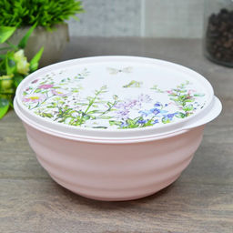 Миска "Latina" 2,1л с крышкой с декором "Цветущий сад" арт. 2231117